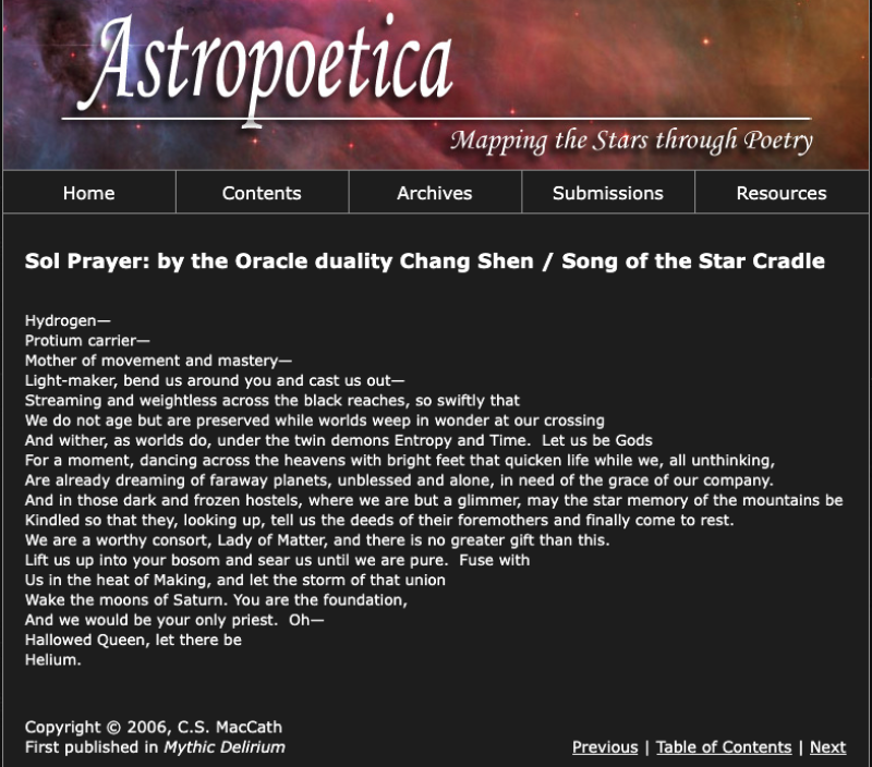 Sol Prayer