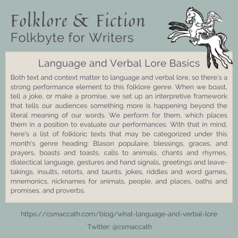 Folkbyte Language and Verbal Lore 1
